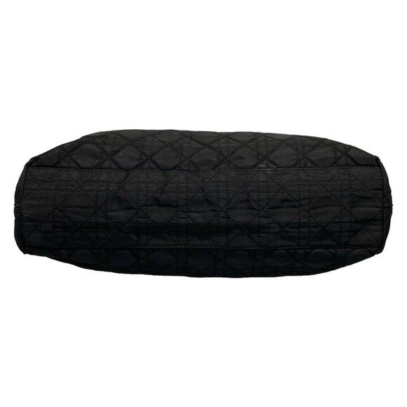 DIOR/ChristianDior Cannage Stitch-Black Nylon PatentLeather Tote Bag 606-072125 - Picture 5 of 14